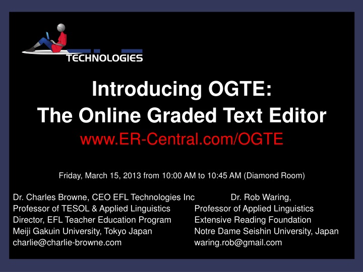 introducing ogte the online graded text editor n.