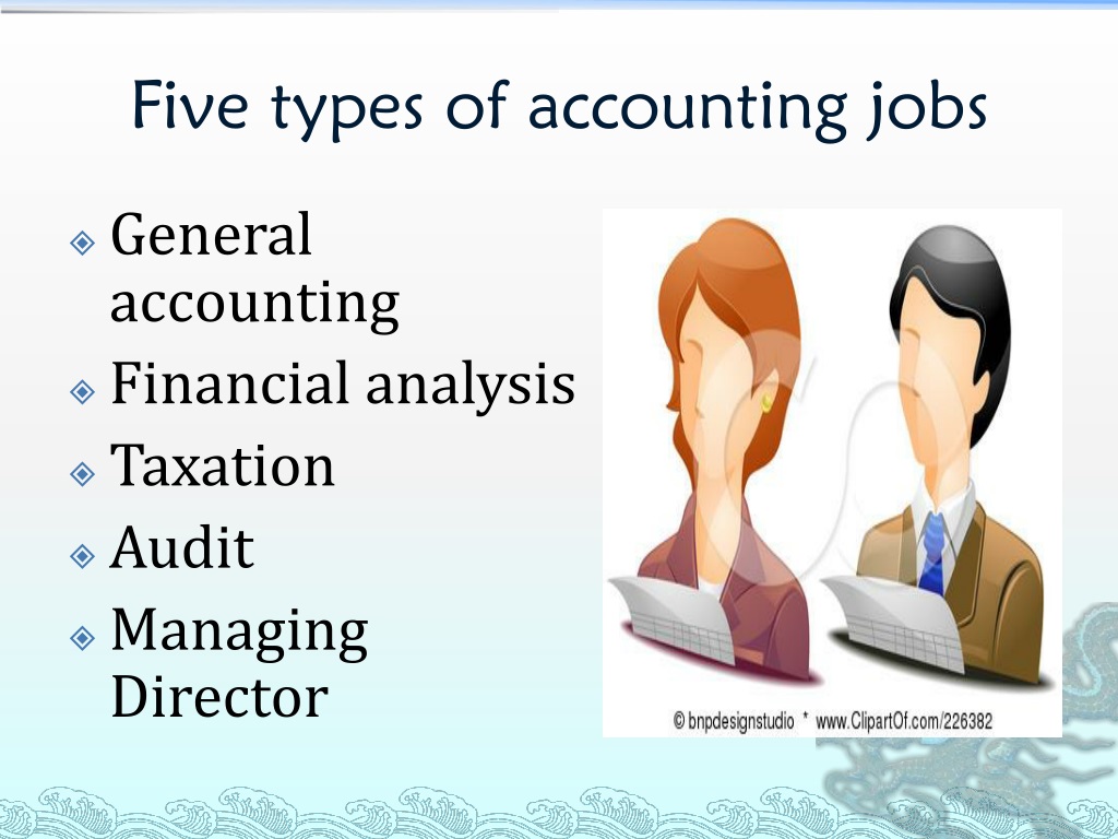 Types of jobs in financial accounting
