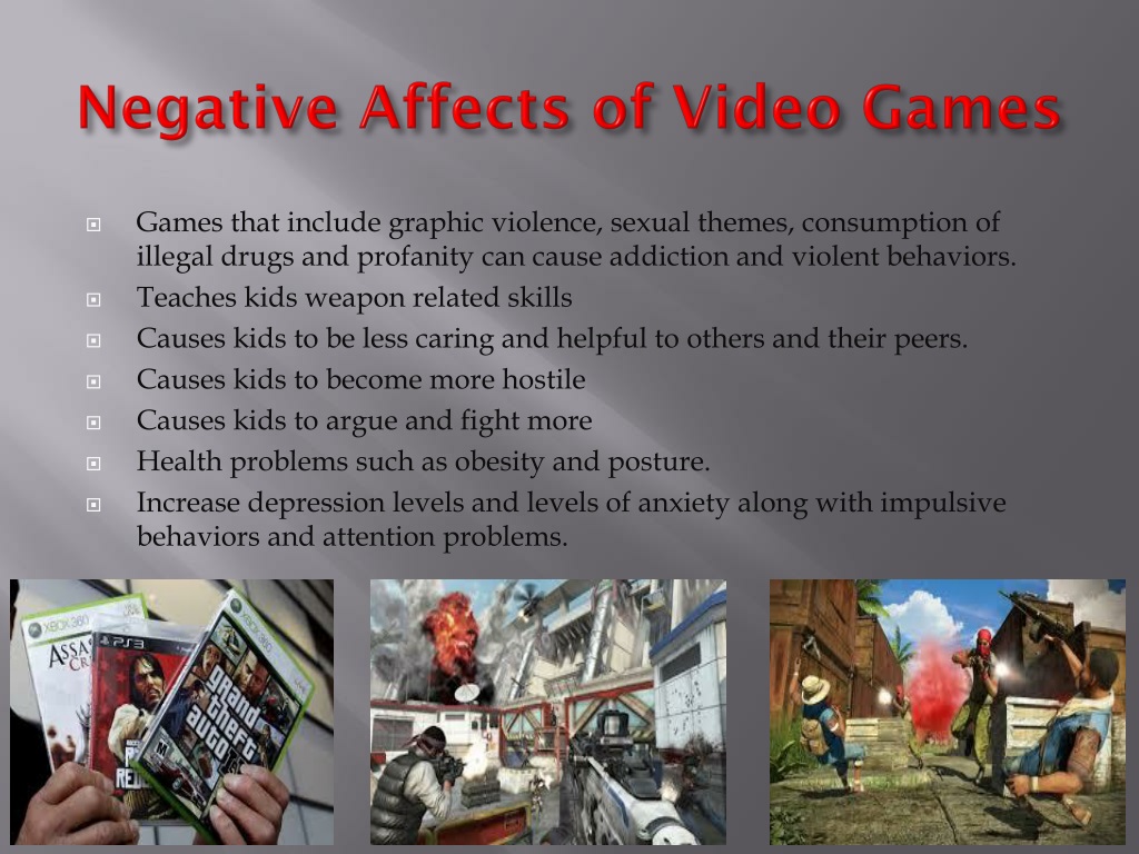 essay on negative effects of video games
