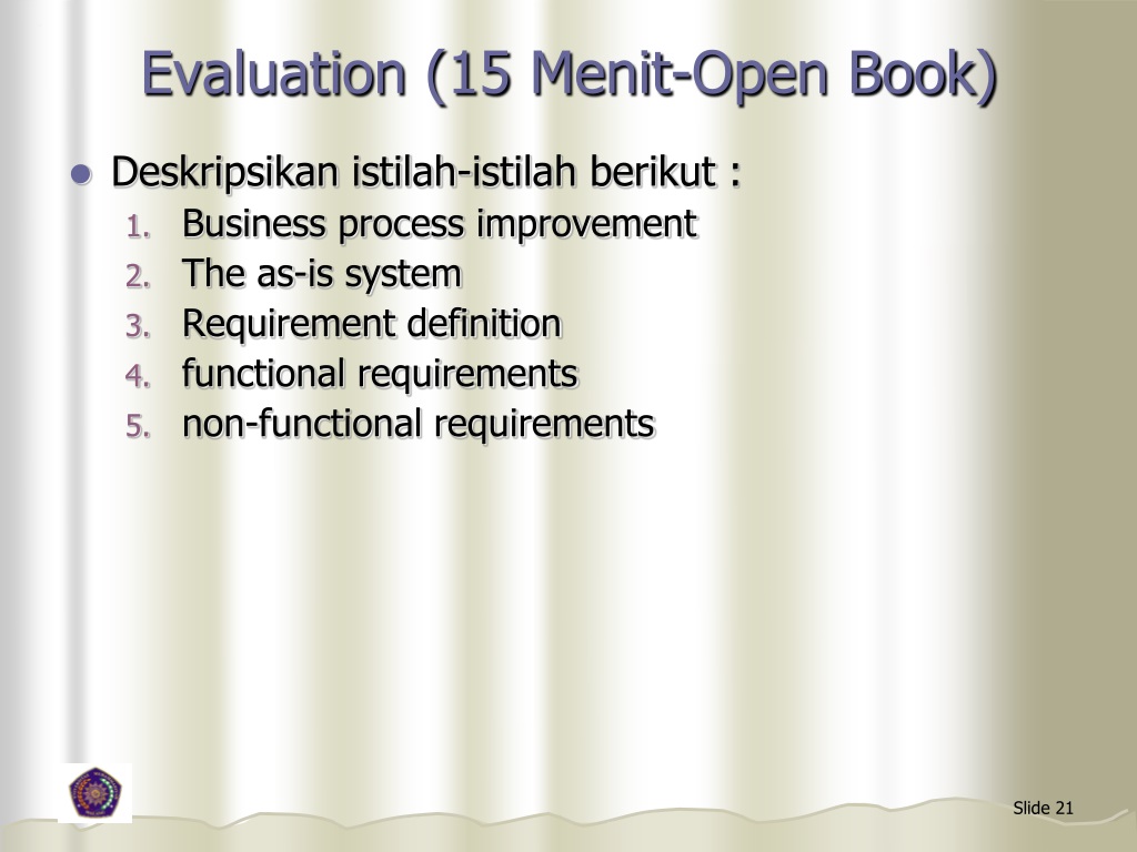 Ppt Requirements Determination Penentuan Kebutuhan Powerpoint Presentation Id 1506540