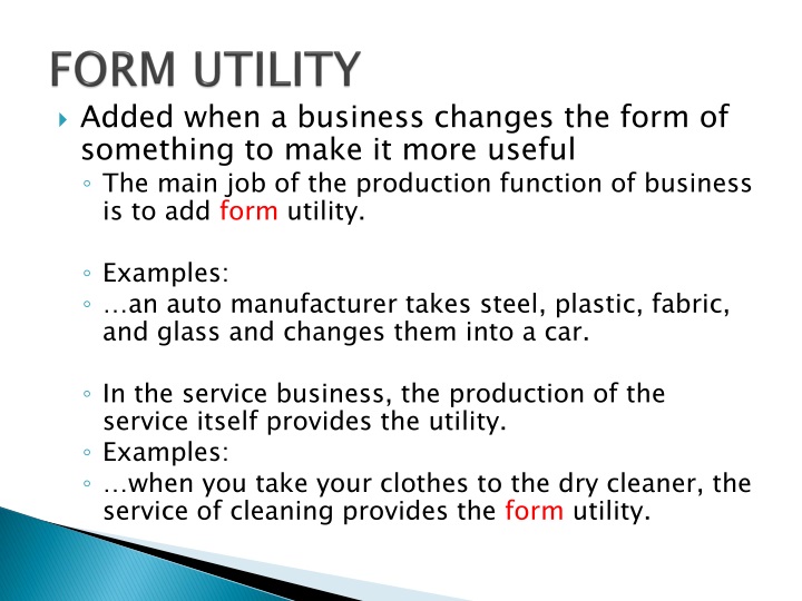 economic utility