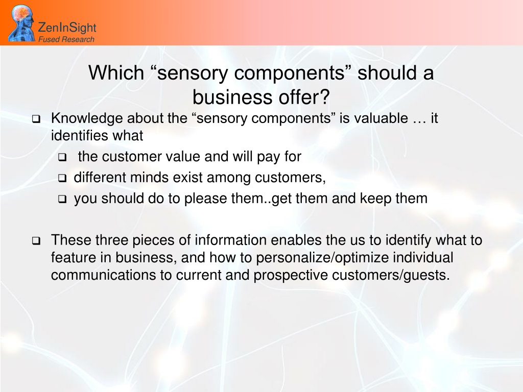 PPT - The psychological economics of sensory experience: Hotels ...