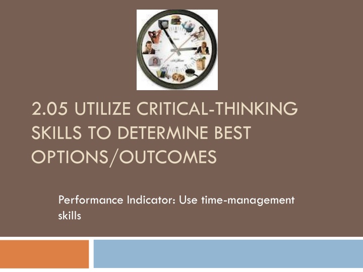 are critical thinking and time management related