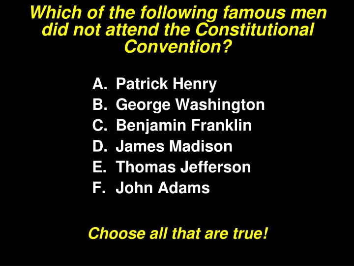 PPT Lesson 8.2 The Constitutional Convention PowerPoint Presentation