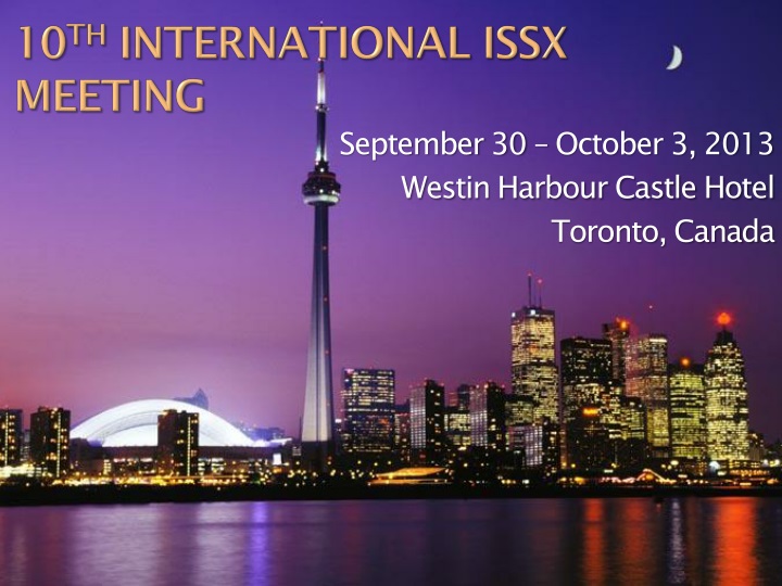 PPT 10 th International ISSX Meeting PowerPoint Presentation, free