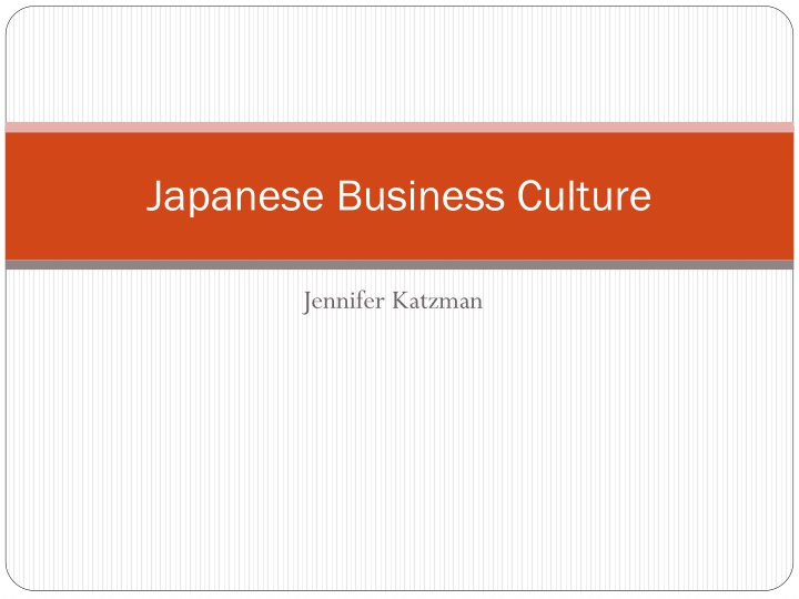 business culture in japan presentation