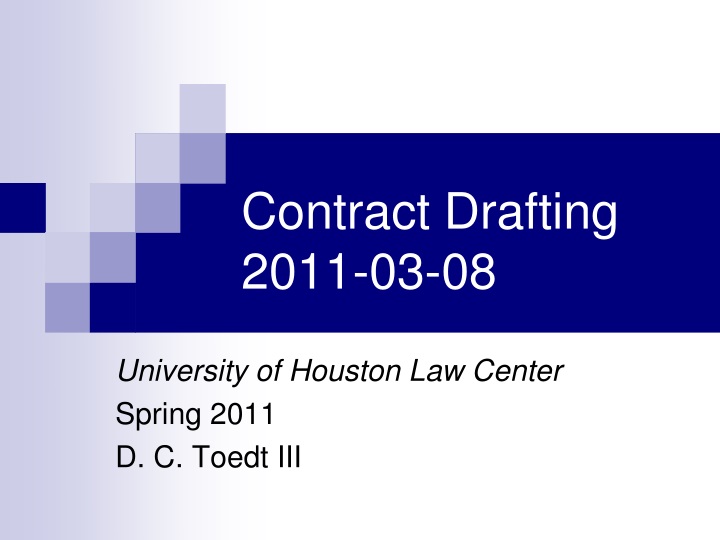 contract drafting 2011 03 08 n.