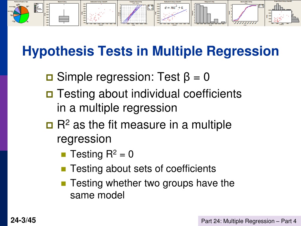 hypothesis testing in regression analysis