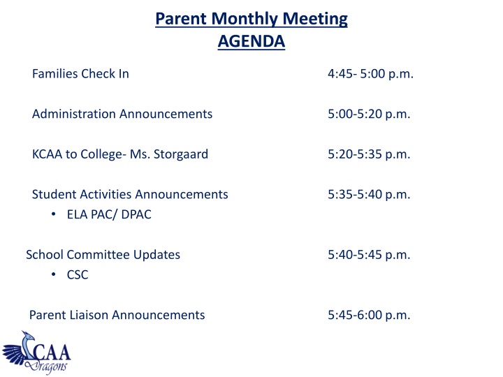ppt meeting agenda