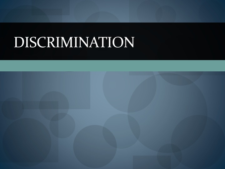 PPT Discrimination PowerPoint Presentation Free Download ID 1513694