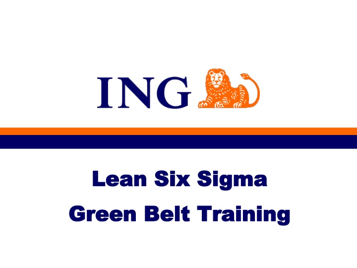 lean six sigma green belt training n.