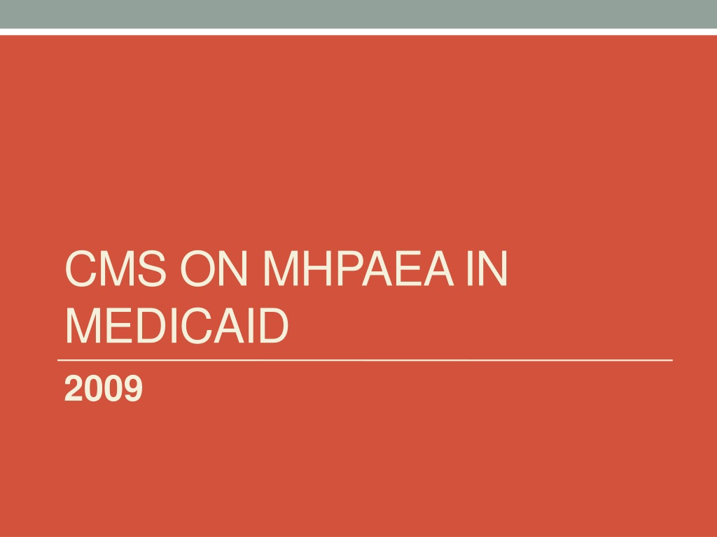 PPT - ACA & MHPAEA: Drug Medi-Cal PowerPoint Presentation, free ...