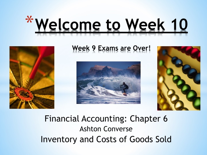 welcome to week 10 week 9 exams are over n.