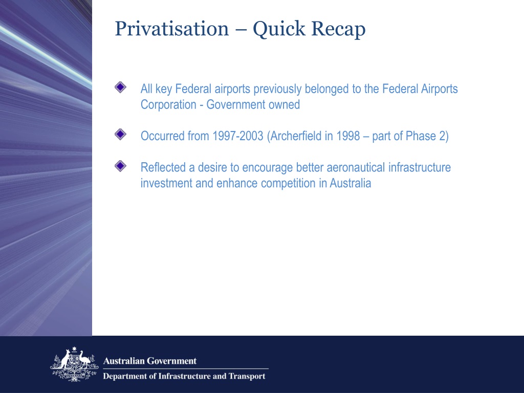 PPT Regulatory Landscape for Leased Federal Airports PowerPoint