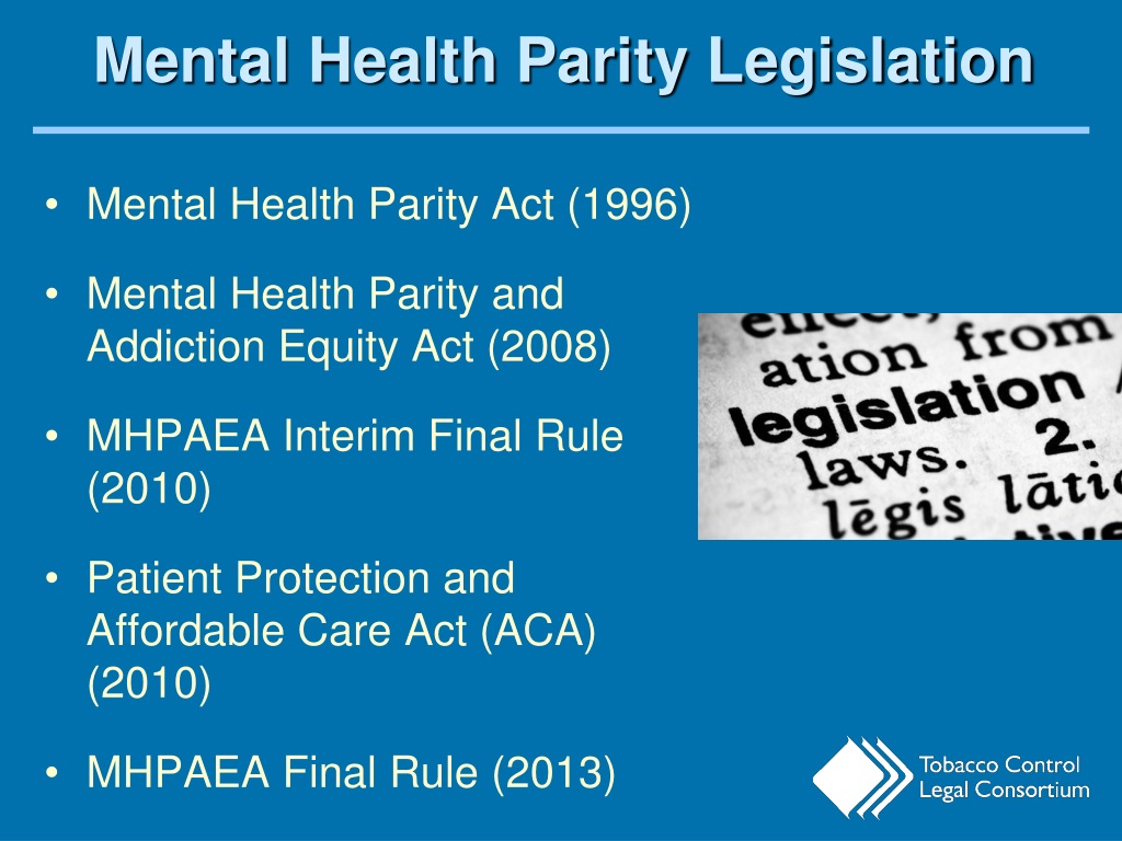 PPT Mental Health Parity And Addiction Equity Act MHPAEA PowerPoint 