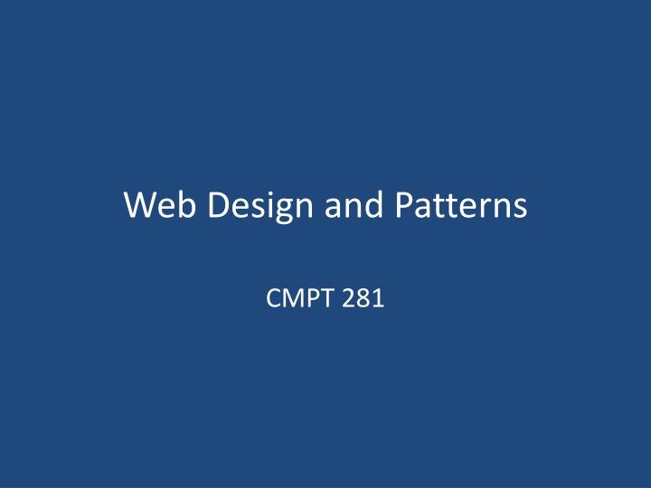 web design and patterns n.