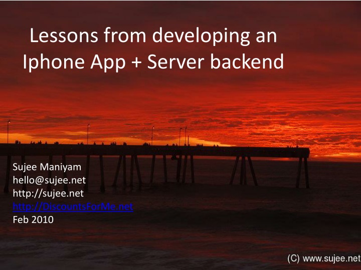 lessons from developing an iphone app server backend n.