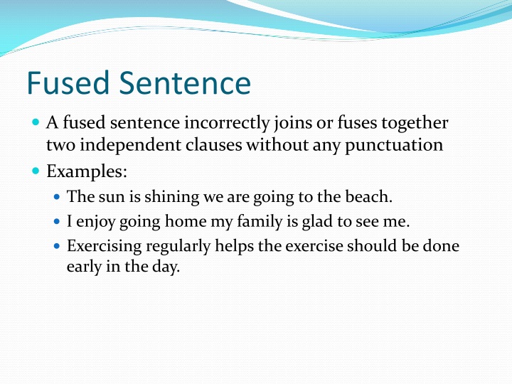 fused sentence