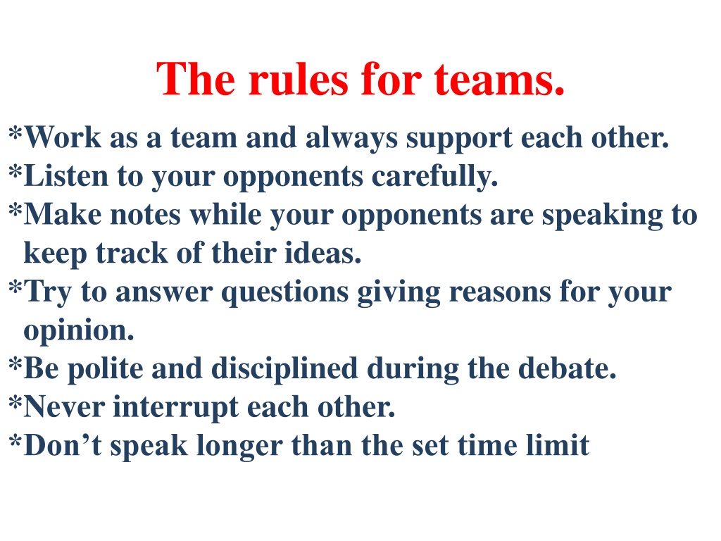 Team Rule Examples Basic PPT - Do we need an All-Russia TV-Turnoff Week? PowerPoint Presentation ...