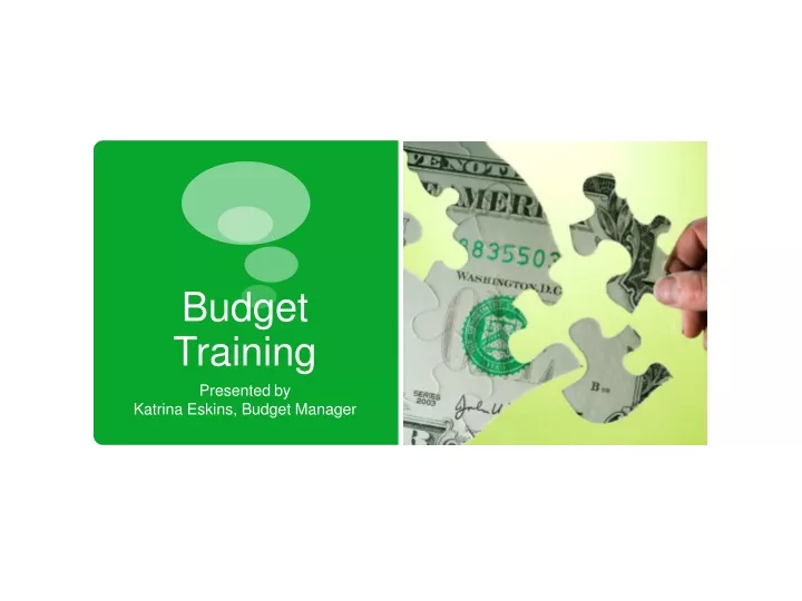 budget training n.