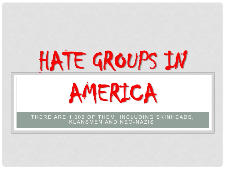 hate groups in america n.