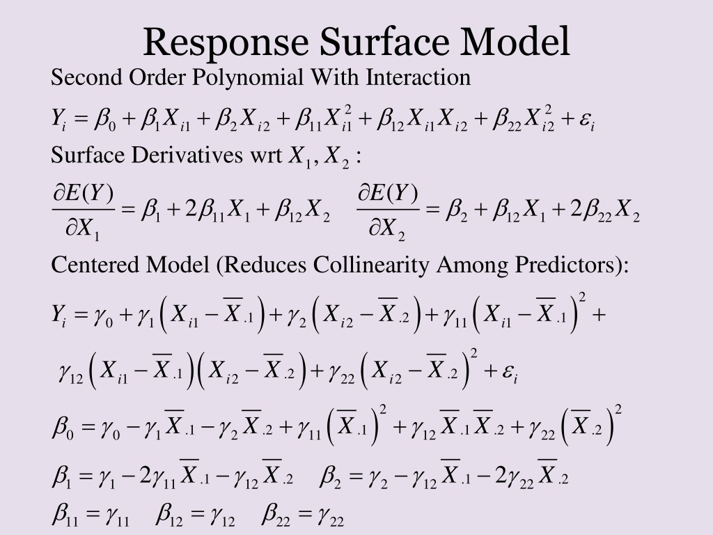 PPT - Response Surface Model PowerPoint Presentation, free download ...