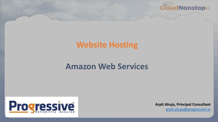 website hosting amazon web services n.