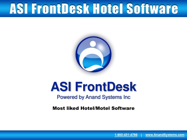 Ppt Asi Frontdesk Powered By Anand Systems Inc Powerpoint