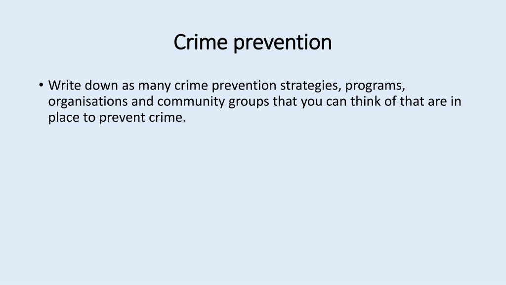 Ppt Crime In Australia Powerpoint Presentation Free Download Id
