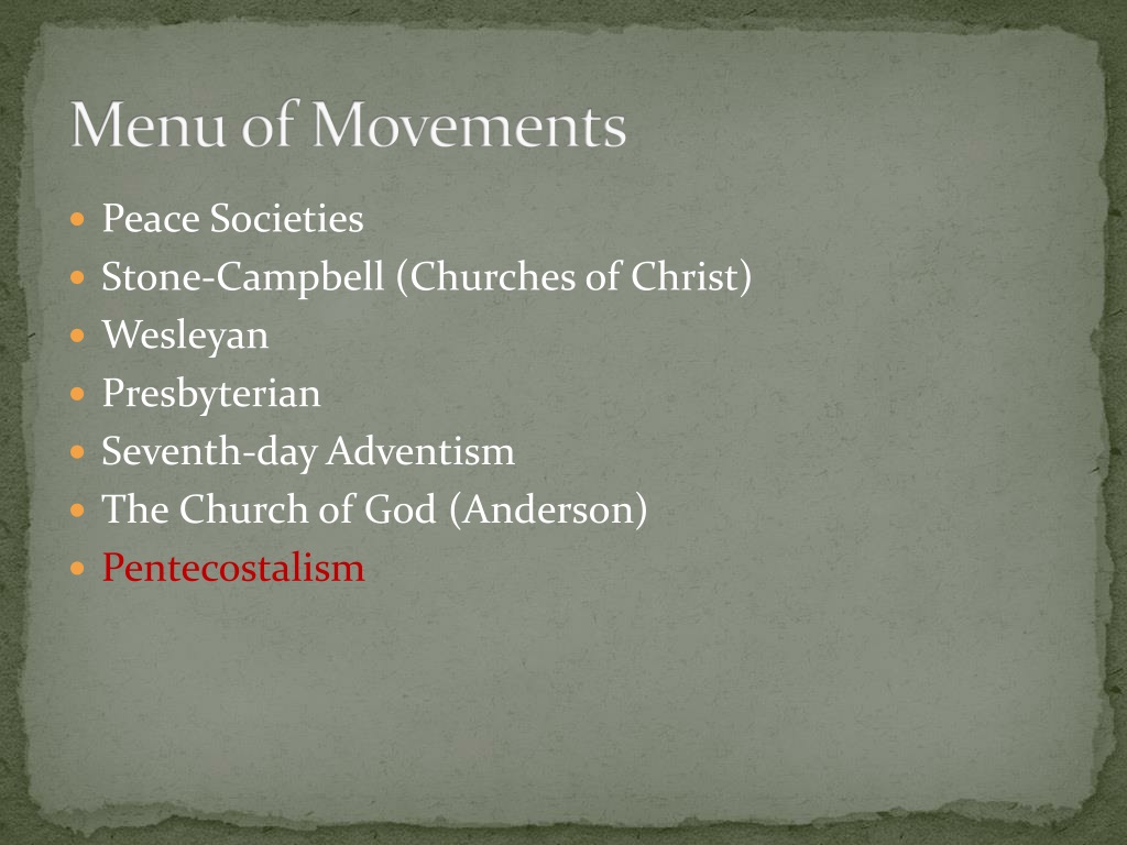 PPT - 19 th Century Restoration Movements PowerPoint Presentation, free ...
