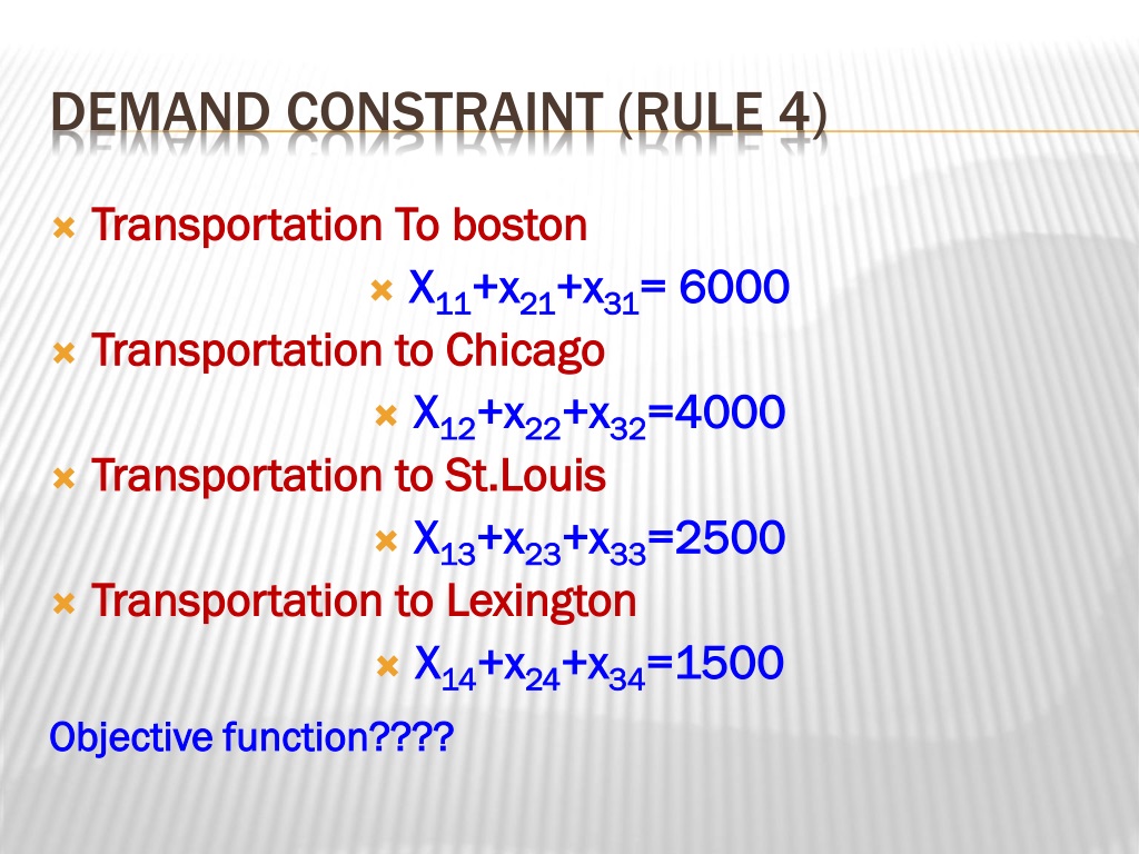the assignment problem constraint x21 x22 x23 x24