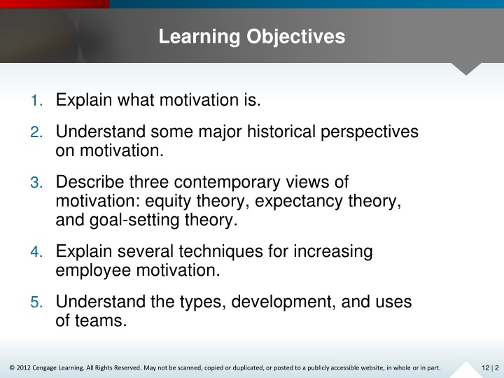 case study motivation reward system expectancy theory goal setting Case study(what-if analysis): a question of motivation presented by roll nos: 121-130 pgdm-b case facts stephanie • job rotation • skill variety • task significance • appreciation • employee empowerment • participative goal setting alex • monotonous job • no appreciation • biased rewards • no job freedom • no feedback. case study motivation reward system expectancy theory goal setting Case study(what-if analysis): a question of motivation presented by roll nos: 121-130 pgdm-b case facts stephanie • job rotation • skill variety • task significance • appreciation • employee empowerment • participative goal setting alex • monotonous job • no appreciation • biased rewards • no job freedom • no feedback.