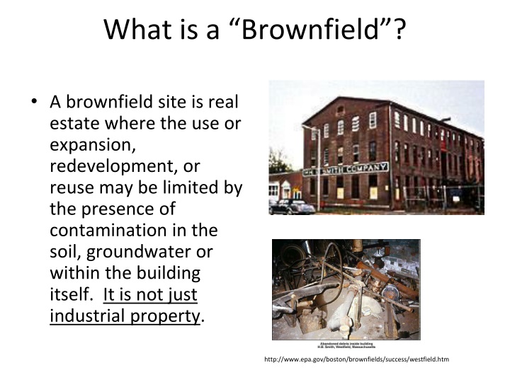issues of the development of brownfield sites Dclg figures (2010) suggests approximately 35,000 ha of this brownfield land is suitable for housing development, further establishing the potential of brownfield in creating sustainable communities combining housing, retail, as well as commercial or industrial development brownfield first: making better use of our land is the latest is a series of eic work on sustainable development, and contaminated land. issues of the development of brownfield sites Dclg figures (2010) suggests approximately 35,000 ha of this brownfield land is suitable for housing development, further establishing the potential of brownfield in creating sustainable communities combining housing, retail, as well as commercial or industrial development brownfield first: making better use of our land is the latest is a series of eic work on sustainable development, and contaminated land.