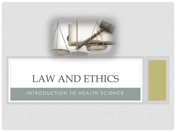 law and ethics n.