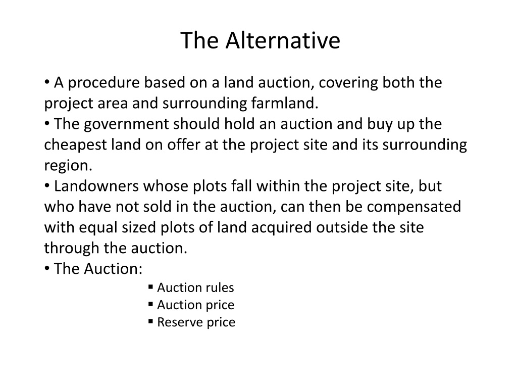PPT The Land Acquisition Bill A Critique and a Proposal PowerPoint