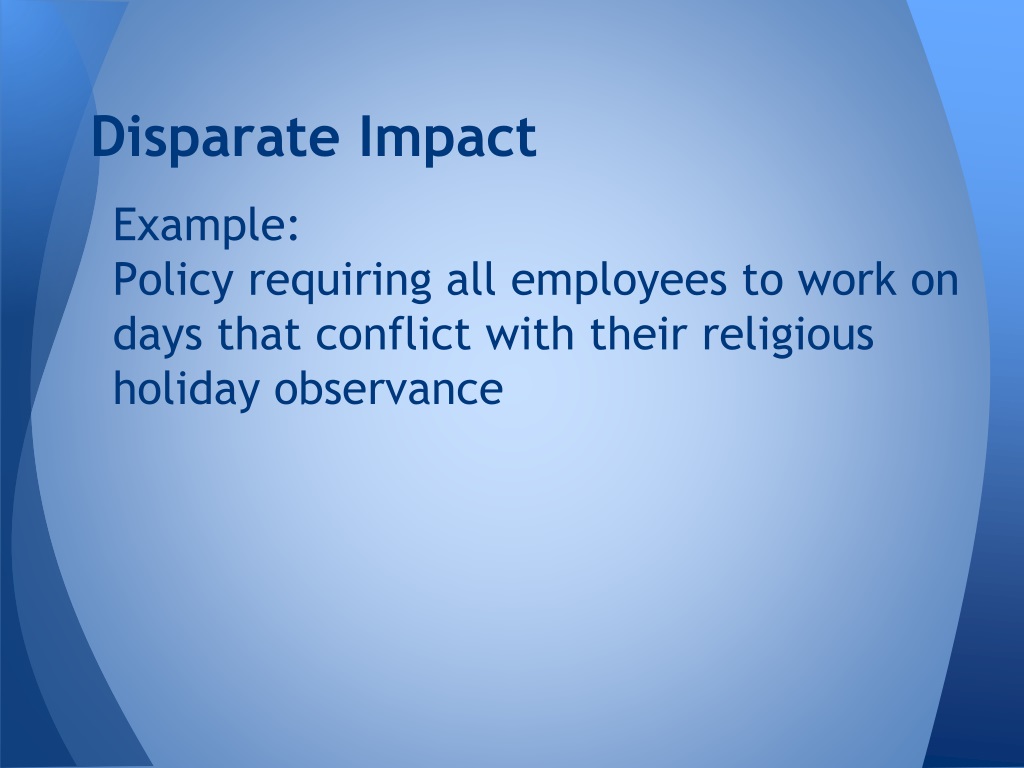 what does disparate impact mean in spanish