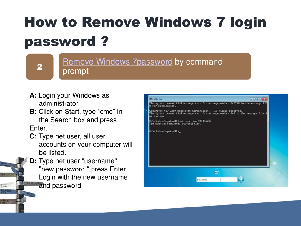 PPT - How to remove Windows 7 password without disk? PowerPoint ...