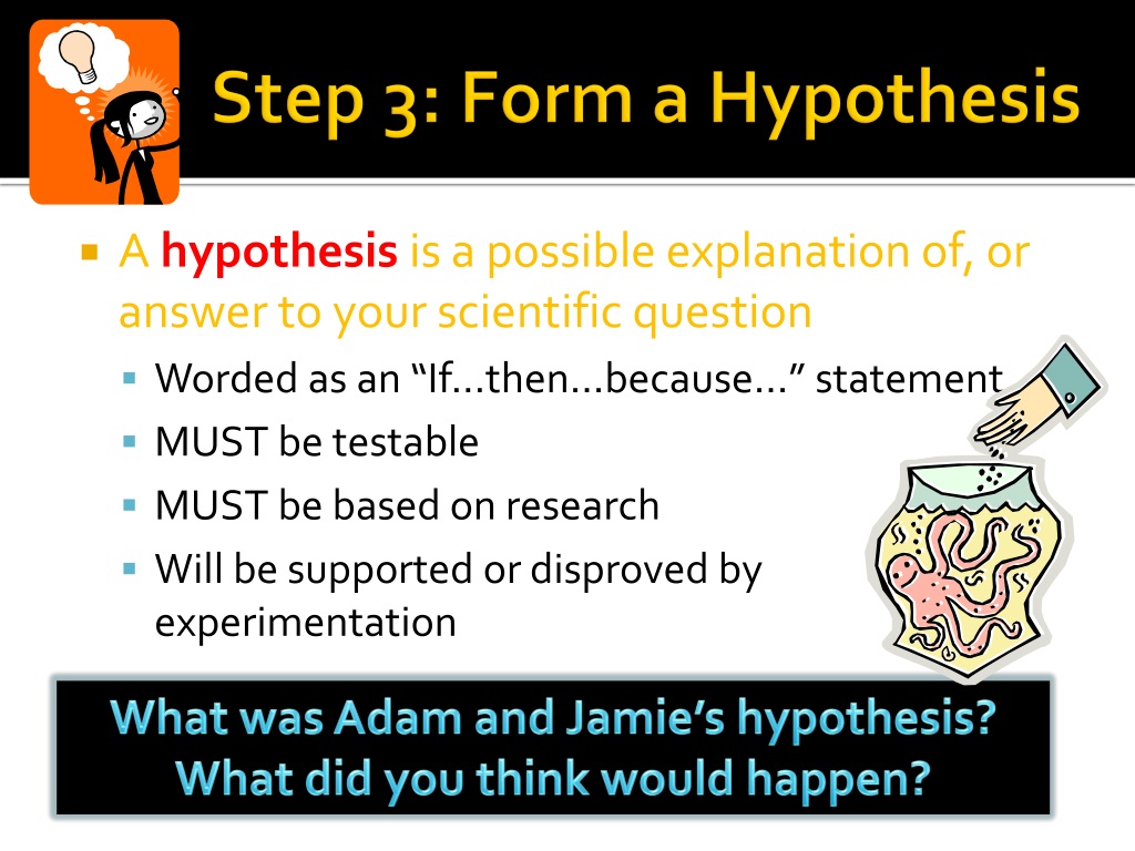 forming a hypothesis