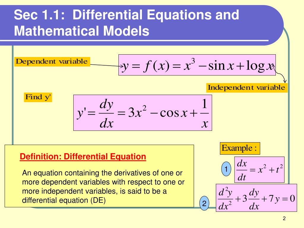 presentation on differential equations