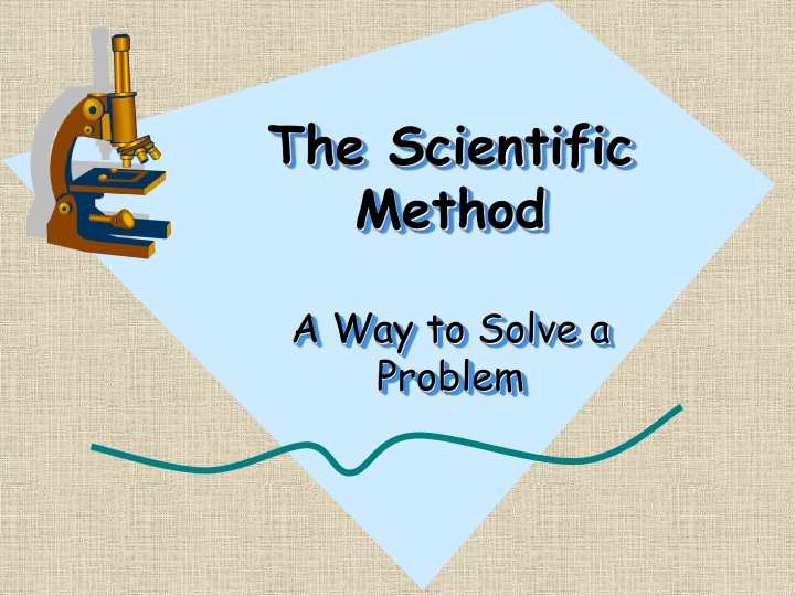 a problem solving process using the scientific method