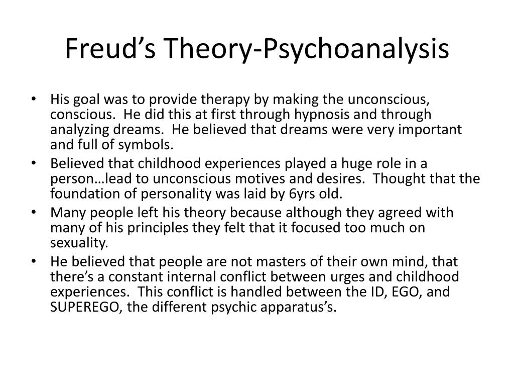 Ppt Sigmund Freud Powerpoint Presentation Free Download Id1530462