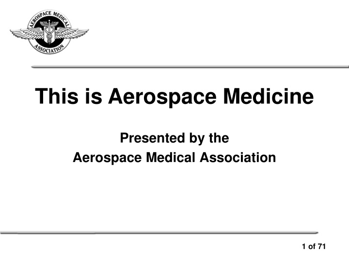 presented by the aerospace medical association n.