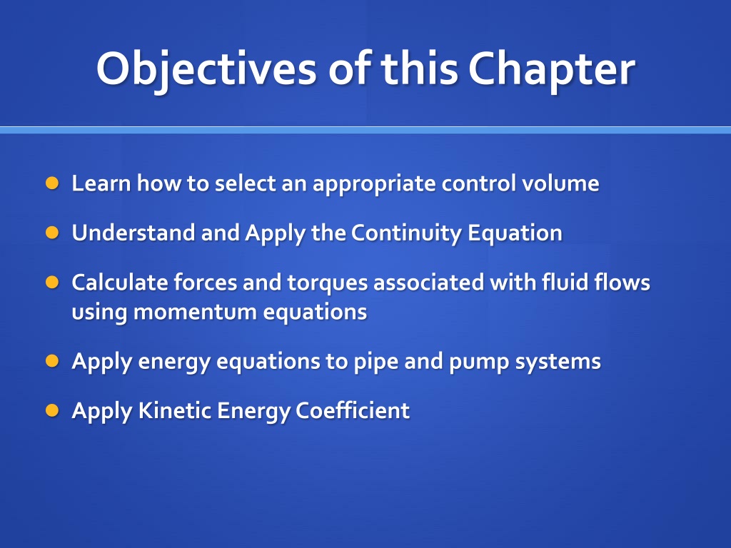 PPT - Chapter 5 Finite Control Volume Analysis PowerPoint Presentation ...