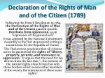 the declaration of the rights of man and of the citizen the declaration of the rights of man and of the citizen