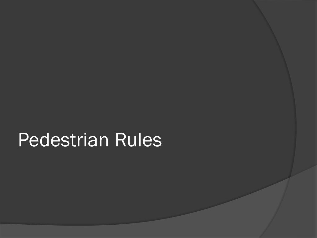 the pedestrian rules ct the pedestrian rules ct