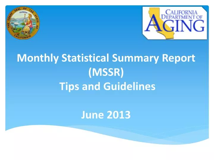 Statistical Summary Report