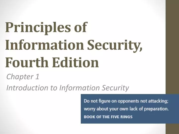 principles of information security fourth edition n.
