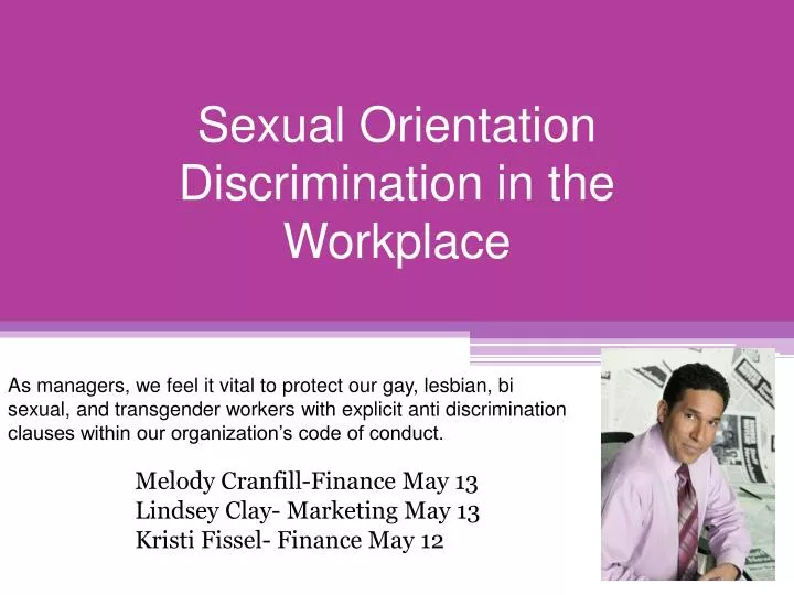 sex discrimination in the workplace essay Gender discrimination is the unequal treatment based on an individual's sex here is an in-depth look at sex discrimination at work. sex discrimination in the workplace essay Gender discrimination is the unequal treatment based on an individual's sex here is an in-depth look at sex discrimination at work.