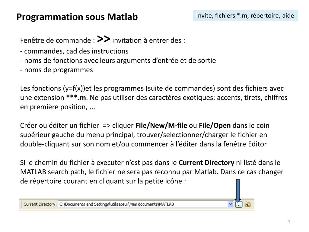 Interface graphique avec matlab – Cours