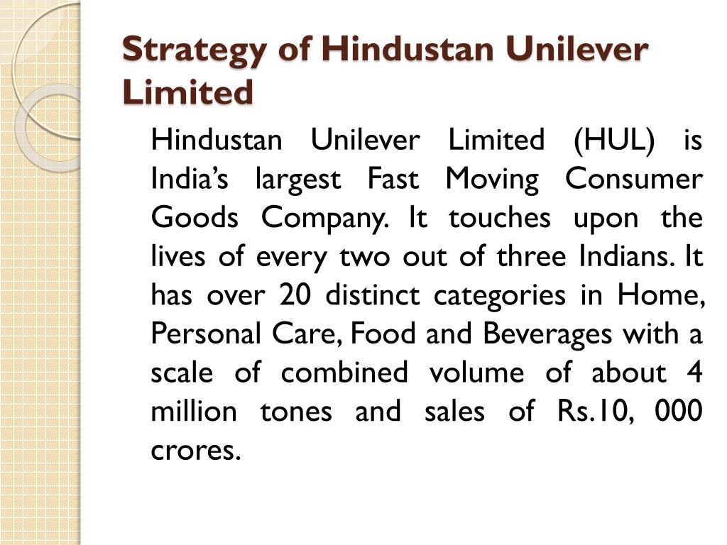 marketing strategy of hul company